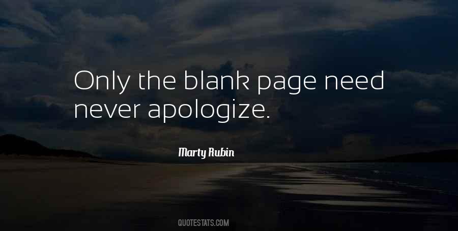 Quotes About The Blank Page #1187818