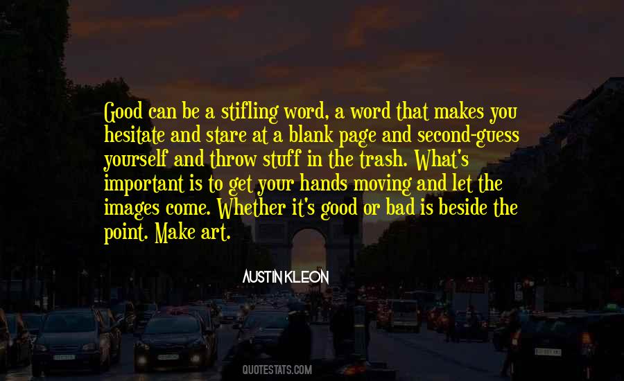 Quotes About The Blank Page #1241639