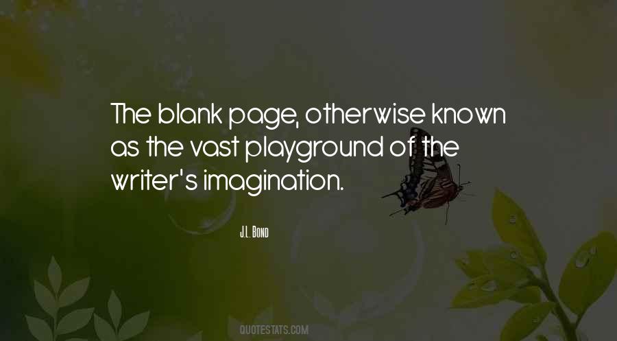 Quotes About The Blank Page #1339750