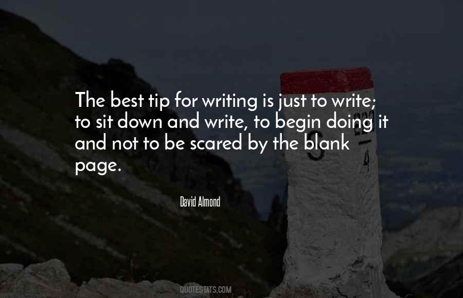 Quotes About The Blank Page #135622