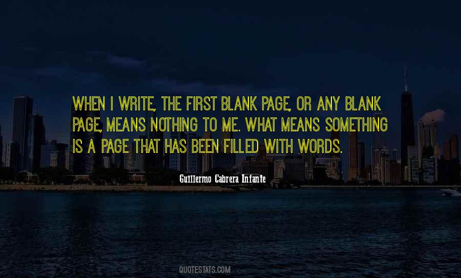 Quotes About The Blank Page #1576535