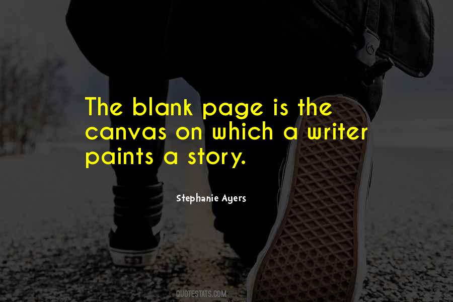 Quotes About The Blank Page #1637309