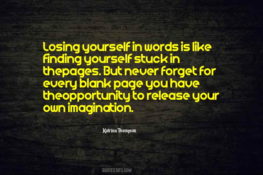 Quotes About The Blank Page #210223