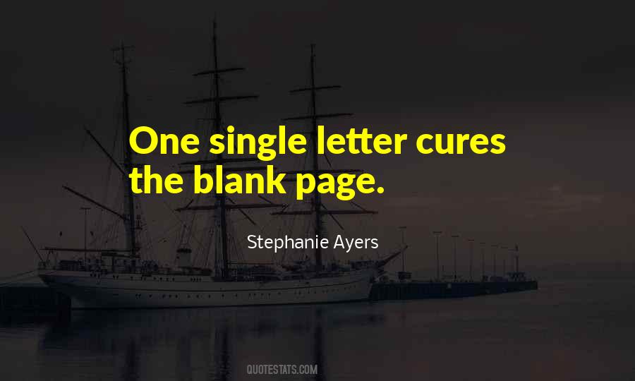 Quotes About The Blank Page #247517