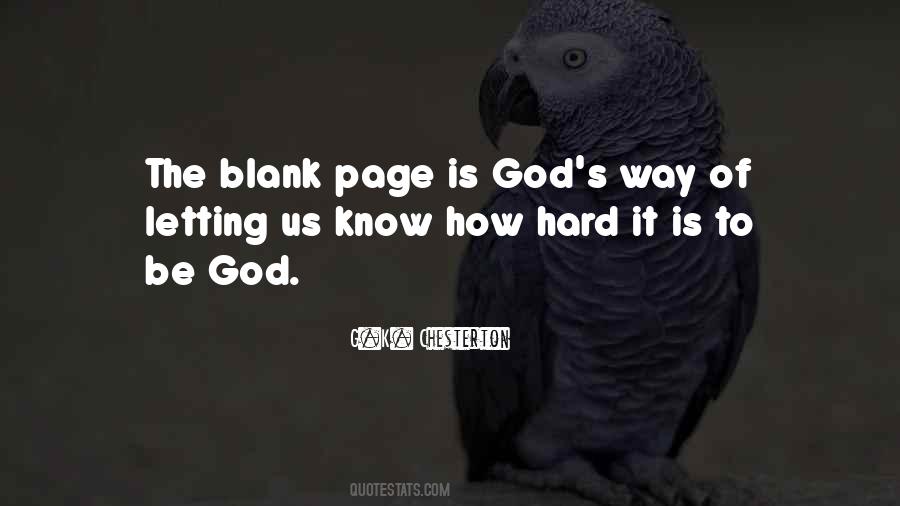 Quotes About The Blank Page #312122