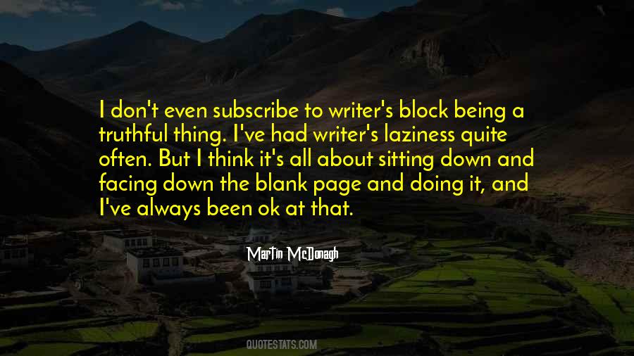 Quotes About The Blank Page #439637