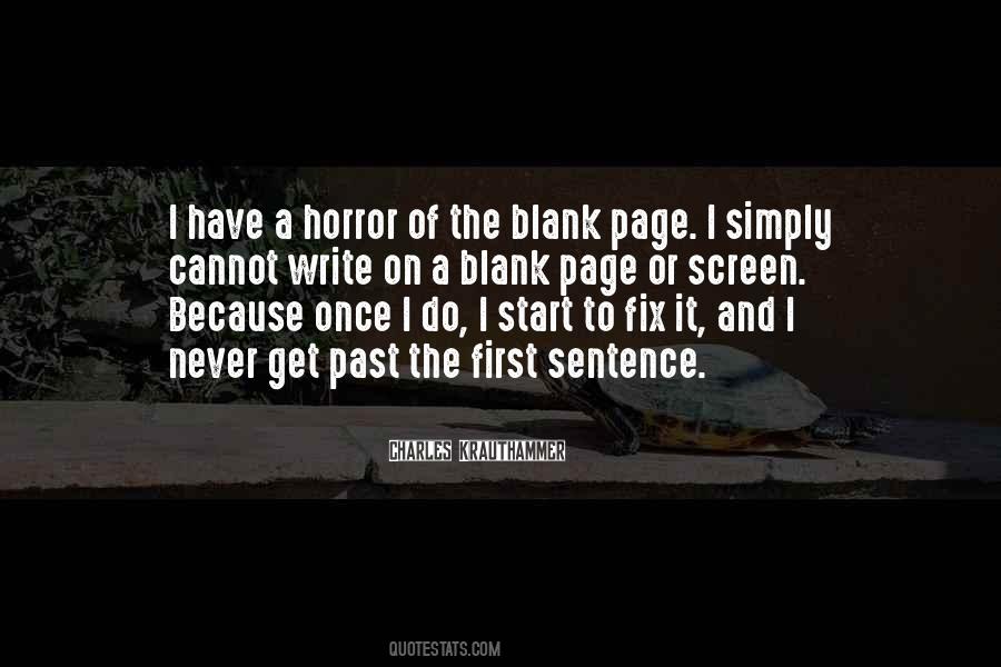 Quotes About The Blank Page #55086