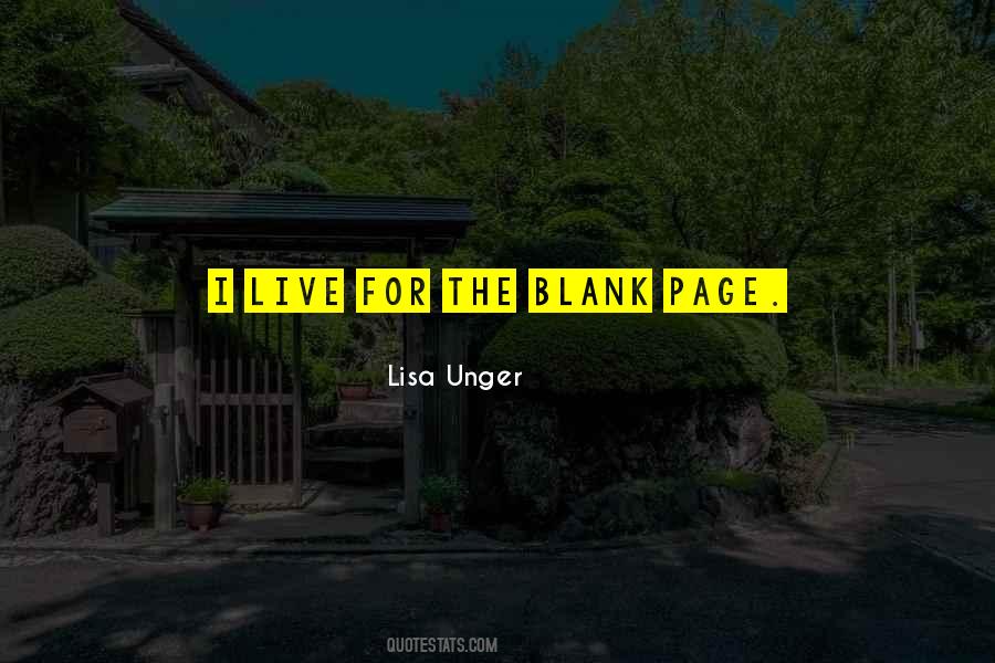 Quotes About The Blank Page #571061