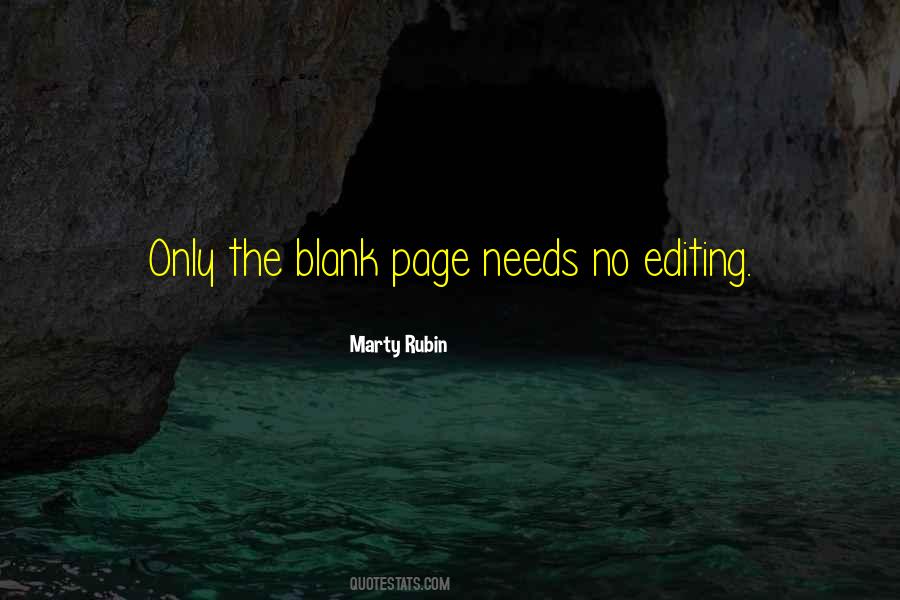 Quotes About The Blank Page #610275