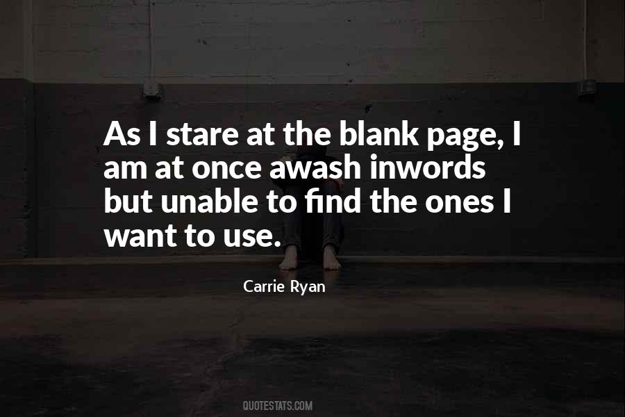 Quotes About The Blank Page #625598