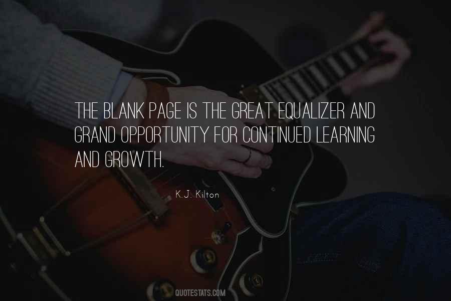 Quotes About The Blank Page #850228