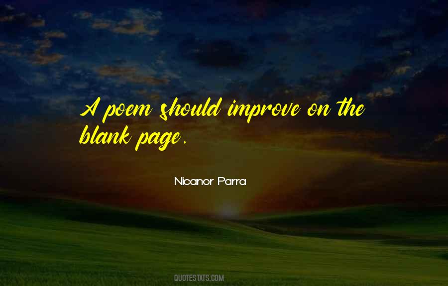 Quotes About The Blank Page #860789