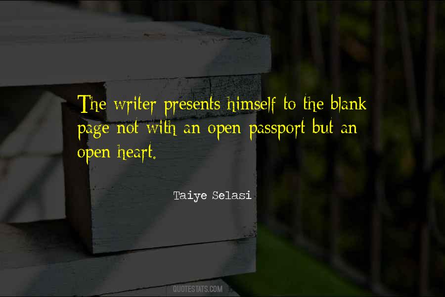 Quotes About The Blank Page #916575