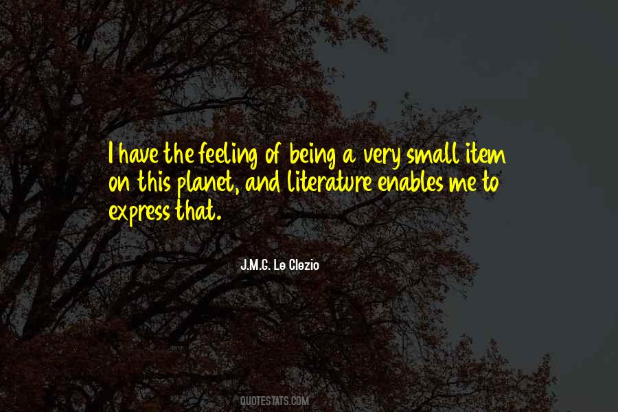 Quotes About Feeling Small #1073273