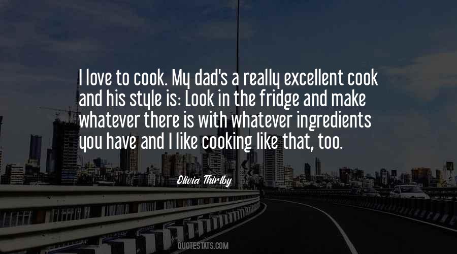 I Love To Cook Quotes #674613