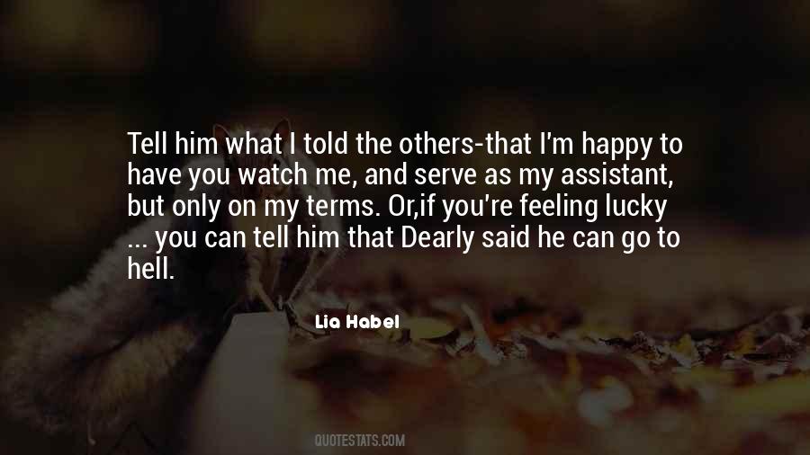 Quotes About Feeling Lucky #428756