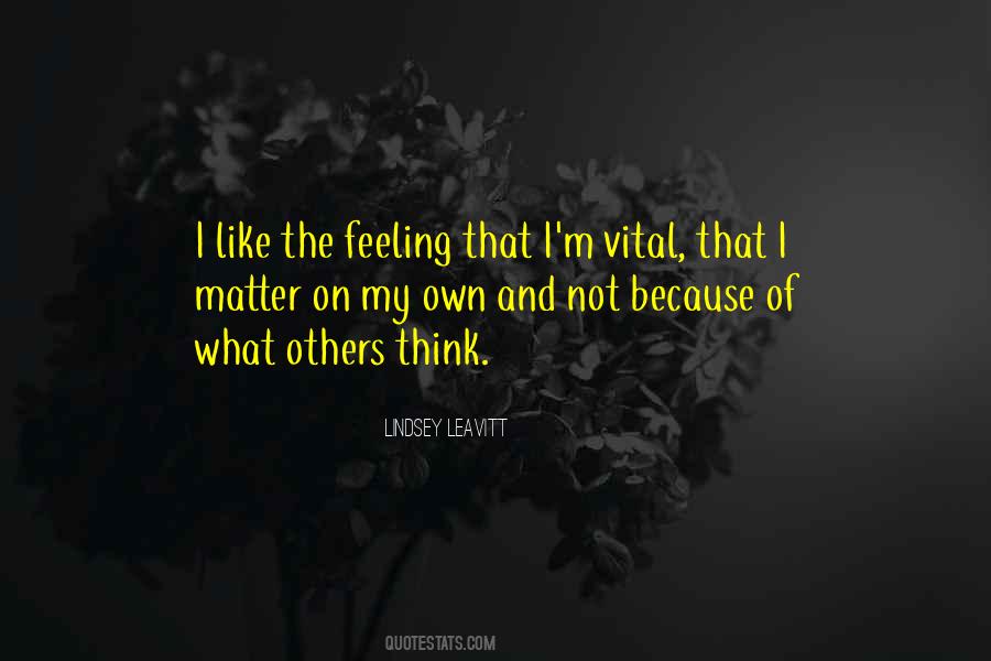 I Matter Quotes #1458207