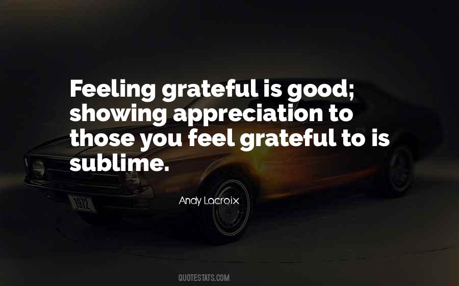 Quotes About Feeling Gratitude #837242