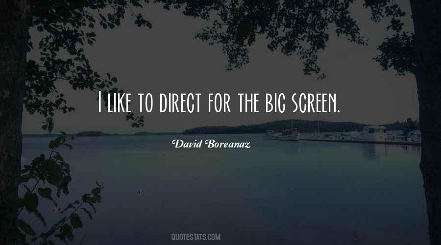 Quotes About The Big Screen #992541