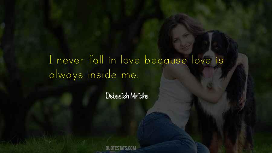 I Never Fall In Love Quotes #139055