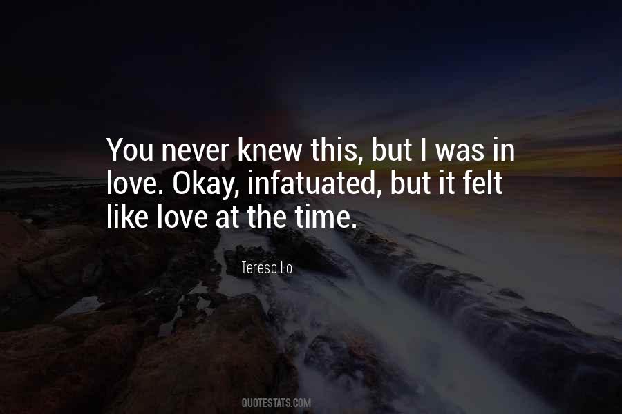 I Never Knew Love Like This Quotes #273846