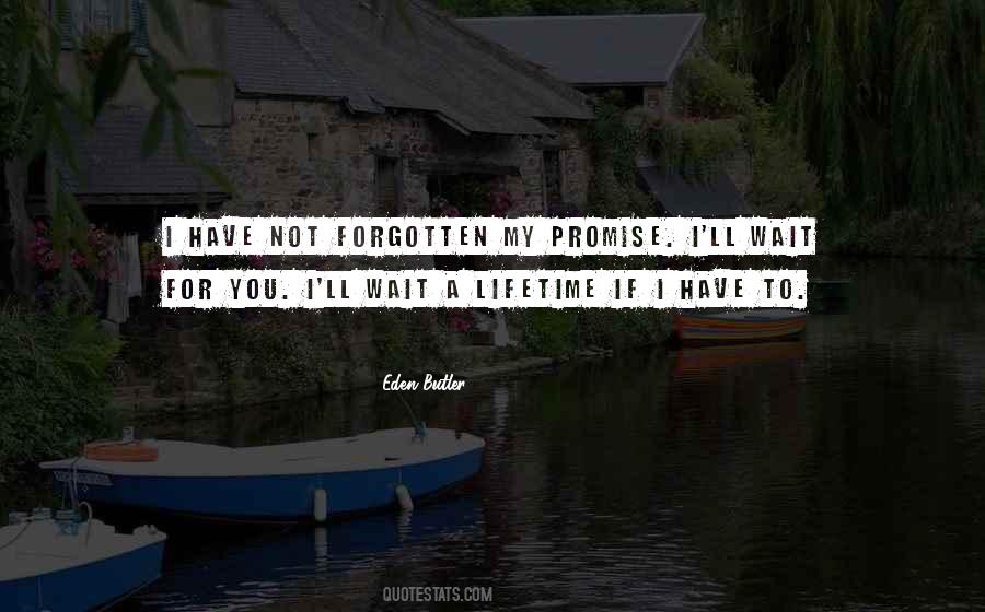 I Promise To Wait For You Quotes #757071