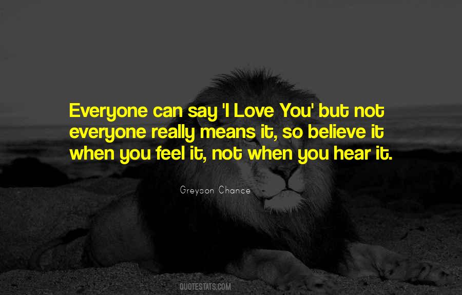 I Really Love It Quotes #14575
