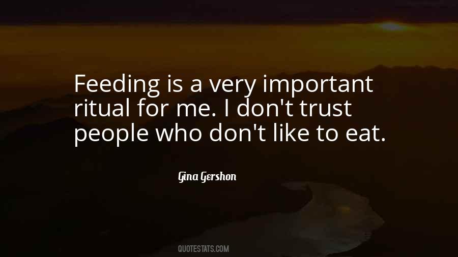 Quotes About Feeding People #1278502