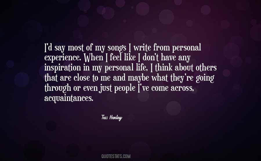 I Say What I Feel Quotes #285169
