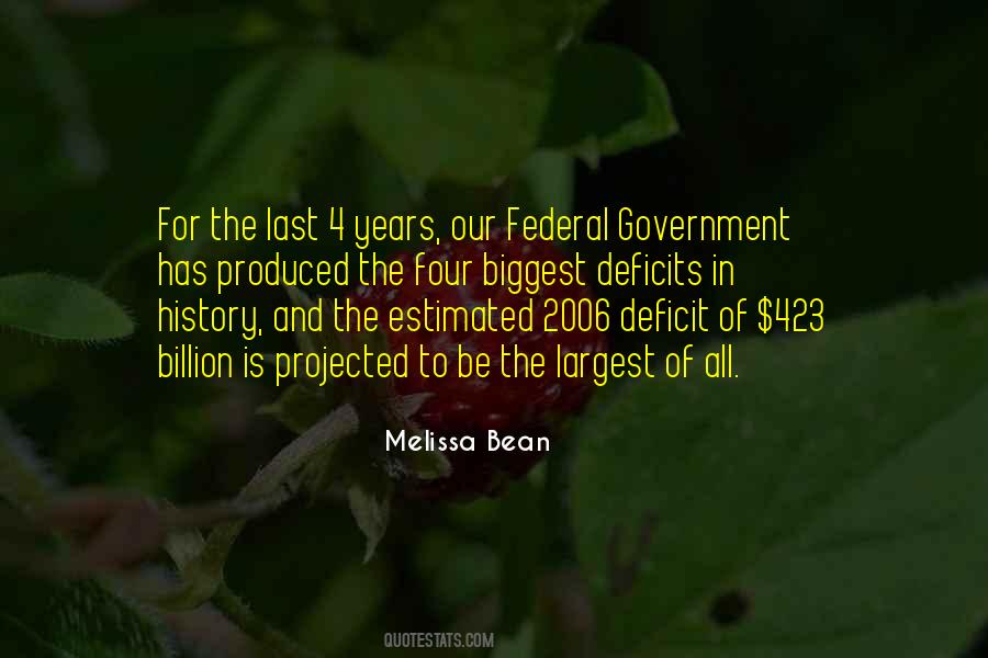 Quotes About Federal Deficit #1704968