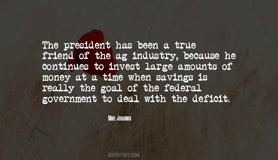 Quotes About Federal Deficit #1757575