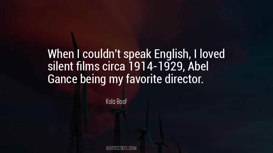 I Speak English Quotes #7738