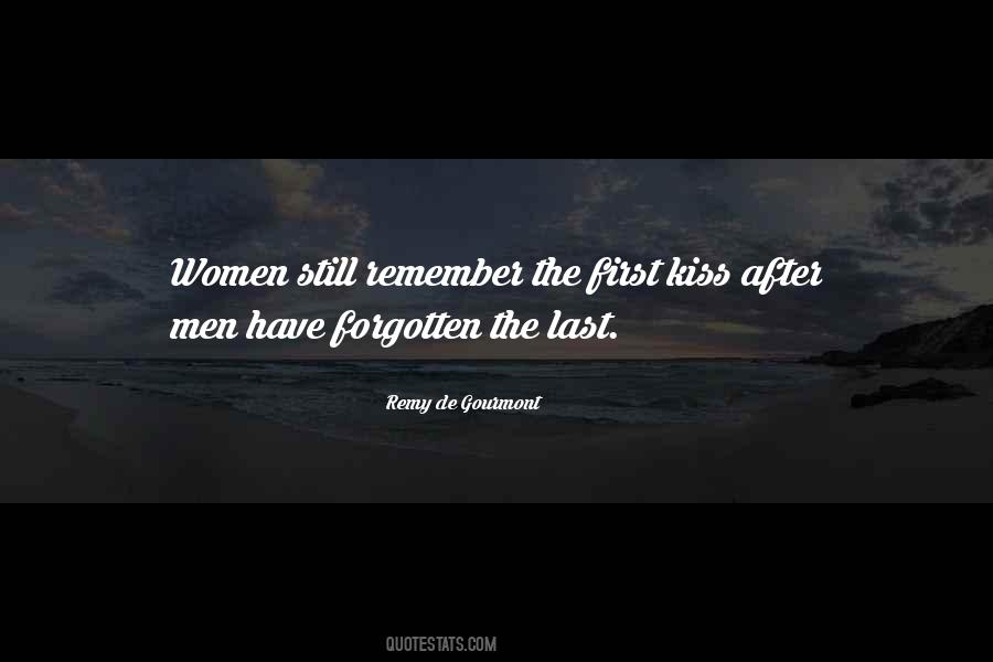 I Still Remember Our First Kiss Quotes #191913