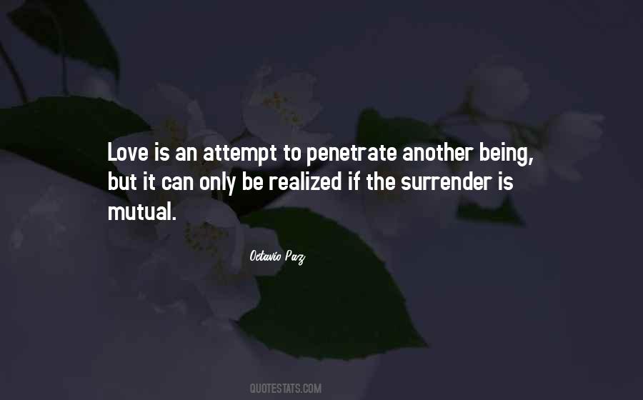 I Surrender My Love Quotes #128646