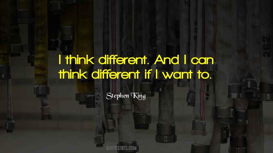 I Think Different Quotes #507611