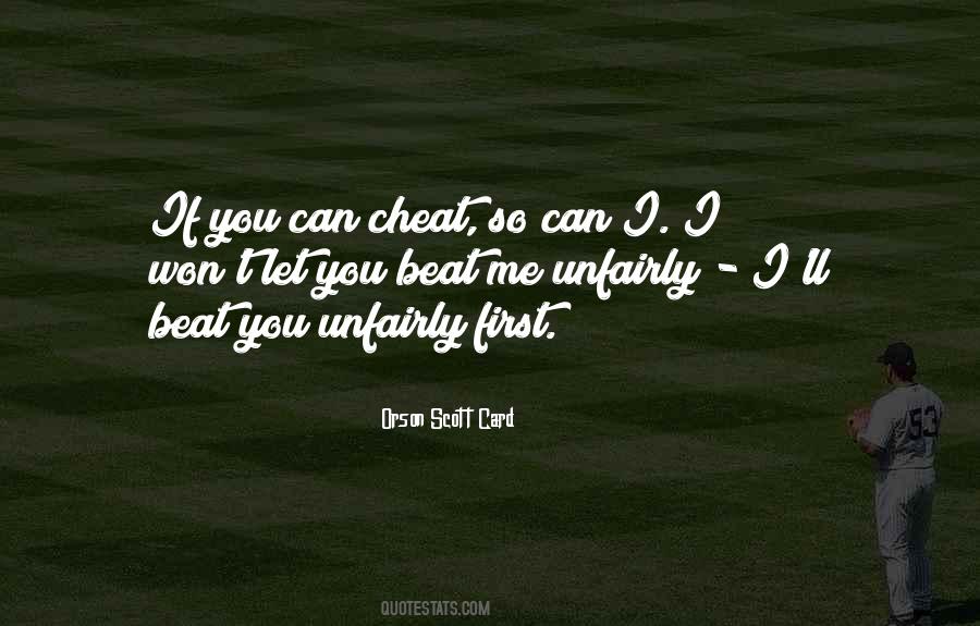 I Think You Cheating Quotes #140108