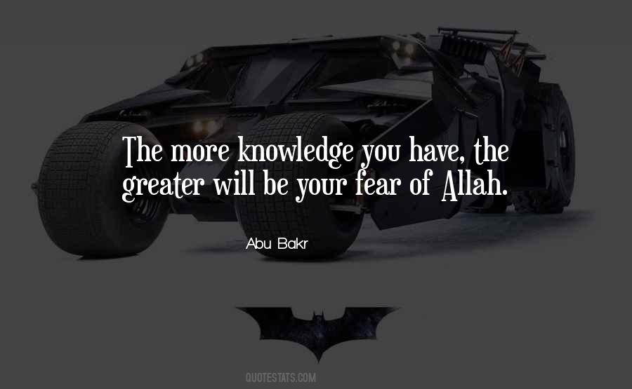 Quotes About Fear Of Allah #1245393