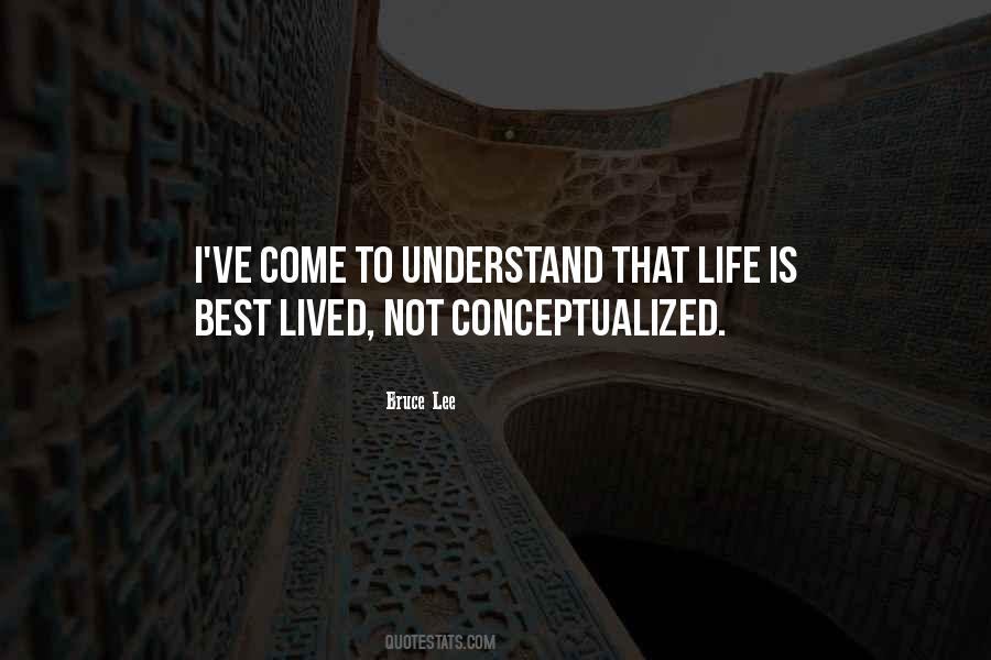 I Understand Life Quotes #128332