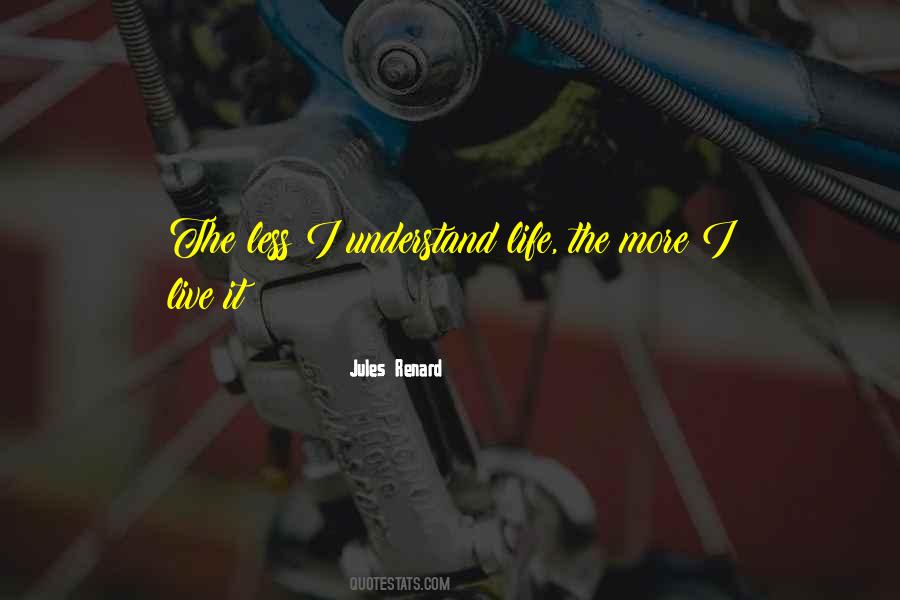 I Understand Life Quotes #1727641