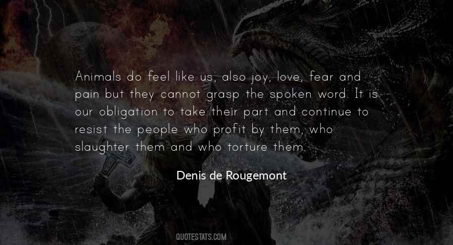 Quotes About Fear And Pain #1520661