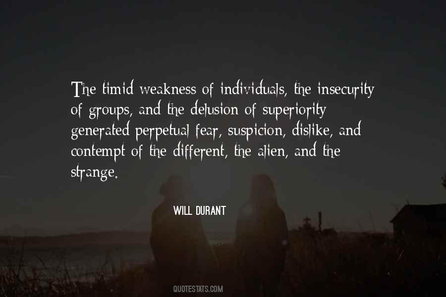 Quotes About Fear And Insecurity #1136019