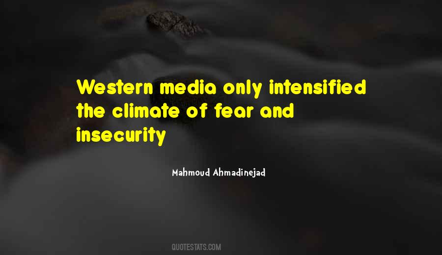 Quotes About Fear And Insecurity #132698