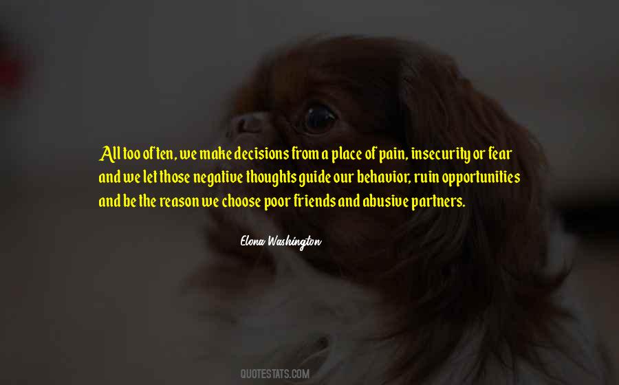 Quotes About Fear And Insecurity #1404044