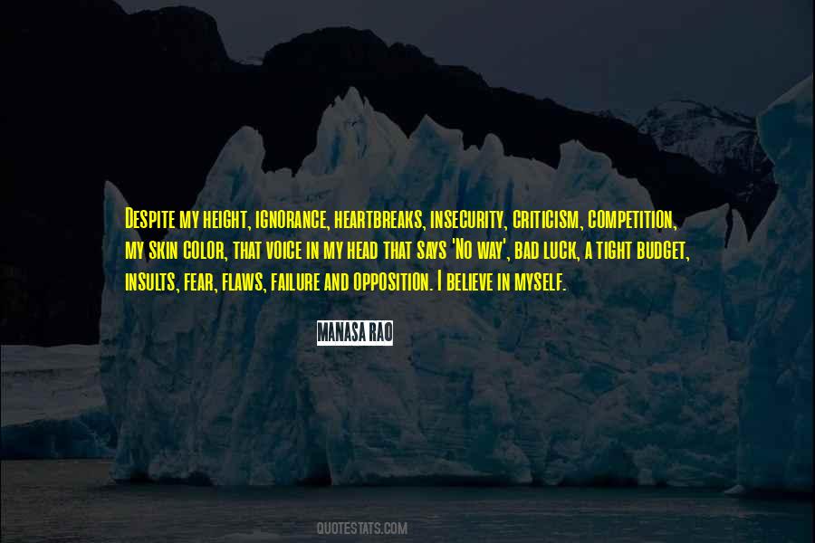 Quotes About Fear And Insecurity #1783510