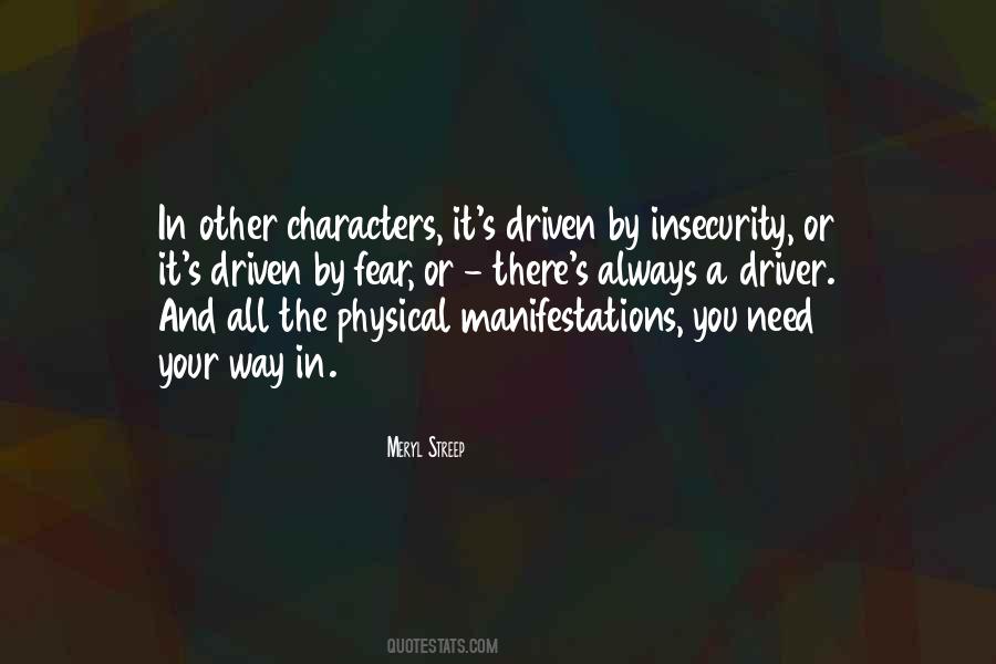 Quotes About Fear And Insecurity #236771