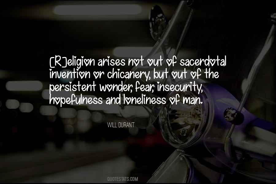 Quotes About Fear And Insecurity #542163