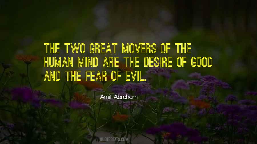 Quotes About Fear And Evil #12830