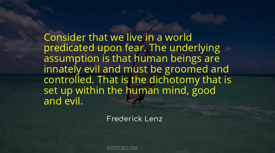Quotes About Fear And Evil #1328844