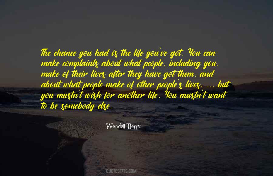 I Want Another Chance Quotes #274169