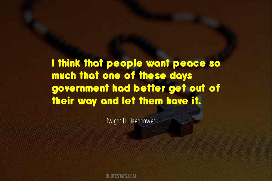 I Want Peace Quotes #283142